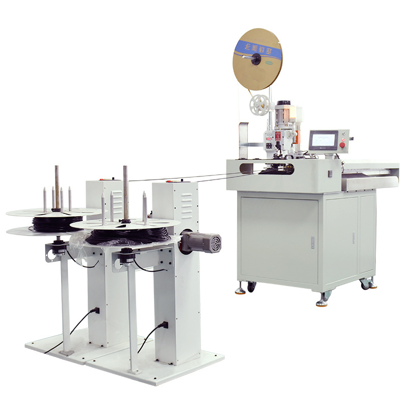 新能源全自动多芯线圆护套线分线打端沾锡机在线束加工行业占什么地位