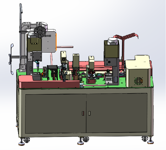 展新热销全自动双头压接端子双头穿号码管机（带打印装置）